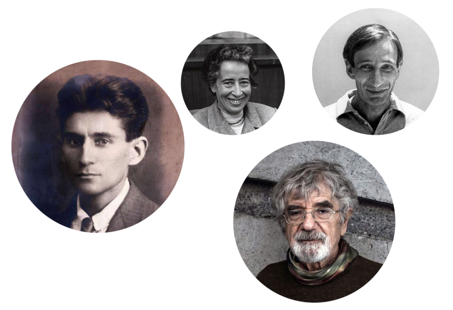 Franz Kafka, Hannah Arendt, Ivan Illich y Humberto Maturana